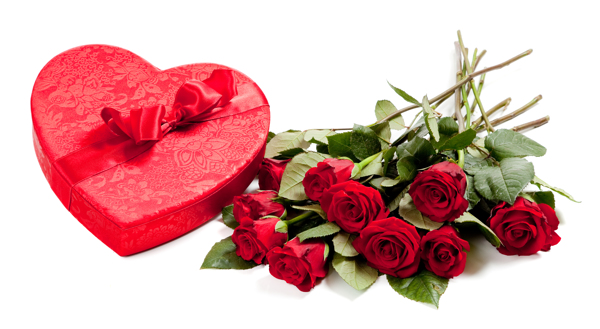 情人节礼品盒玫瑰图片