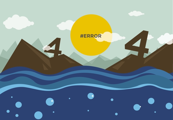 大海山脉404错误页面