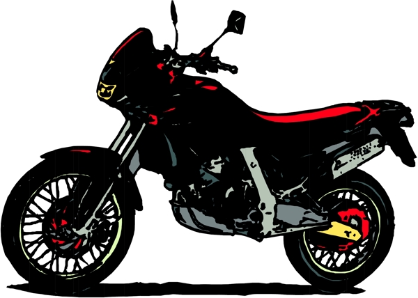 摩托车矢量素材EPS格式0059