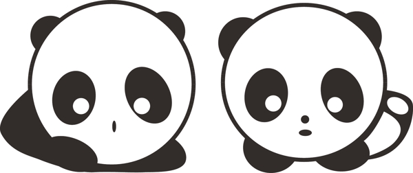 两只熊猫图片