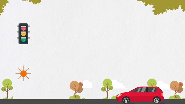 低碳出行绿色汽车背景