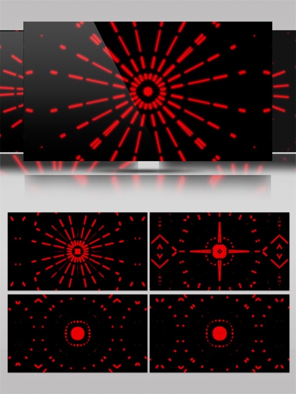 红色螺旋光束视频素材