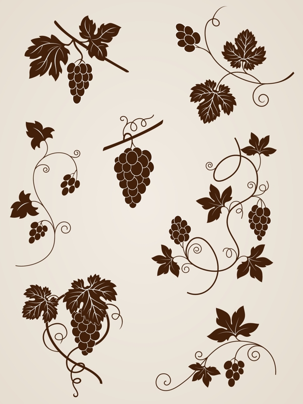 古朴风情红酒葡萄酒海报设计矢量素材