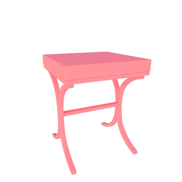 粉色简约凳子