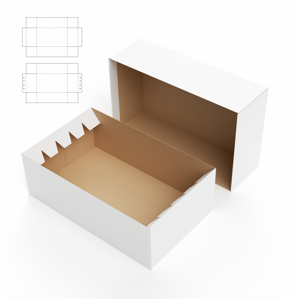 锯齿纸盒和钢刀线图片