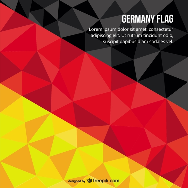 多边形的德国国旗