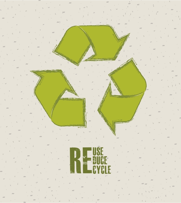 环境保护绿化符号设计海报矢量