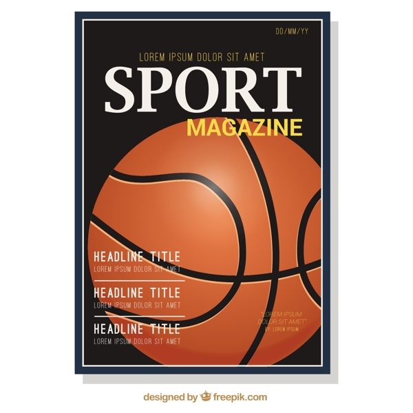 篮球运动杂志封面