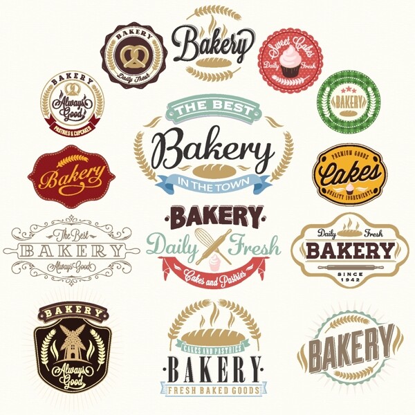 面包商标标志蛋糕标志图片