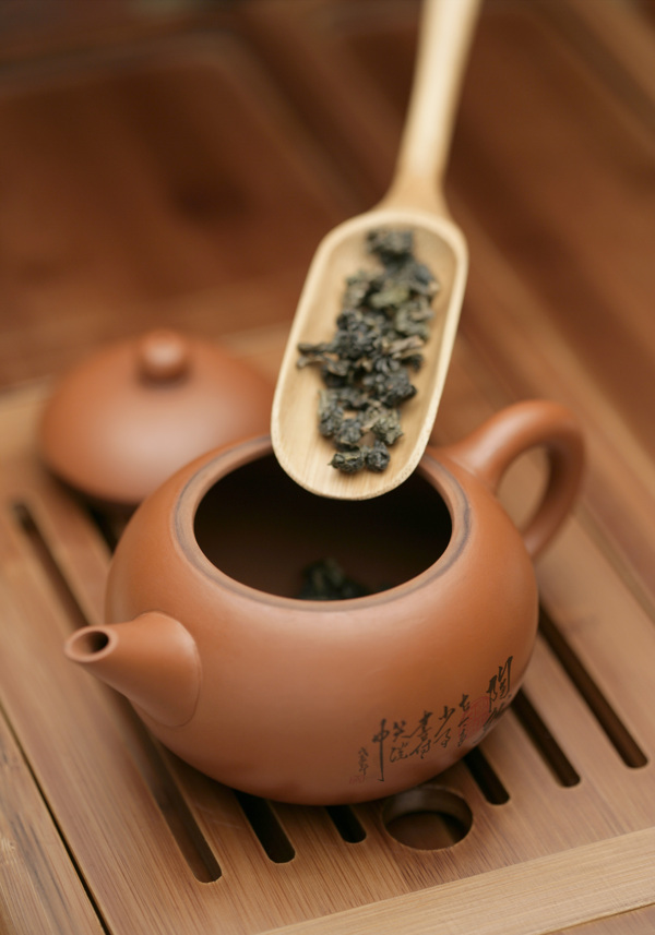 泡茶茶具情景图乌龙茶叶图片