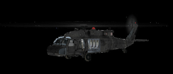黑色飞行军用直升机免抠png透明图层素材