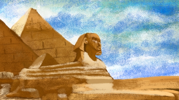 世界旅游日埃及金字塔沙漠风光建筑