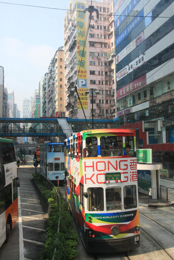 香港双层巴士图片