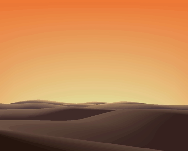 沙漠黄昏