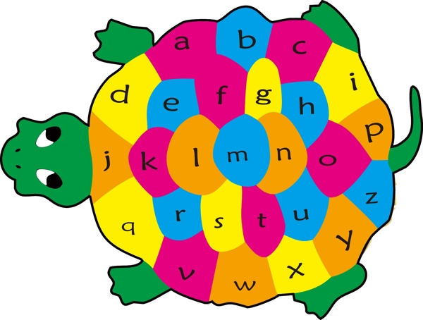 乌龟小写字母图片