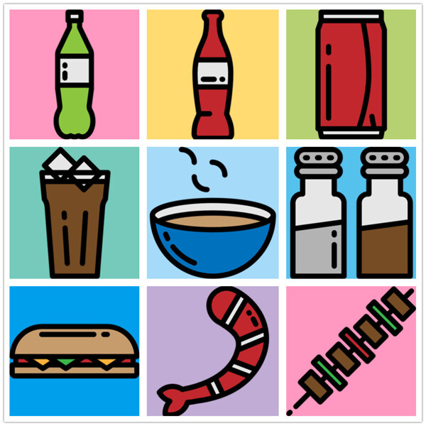 创意饮料icon图标