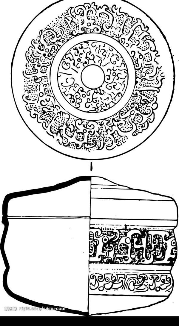 中式古代花纹图片