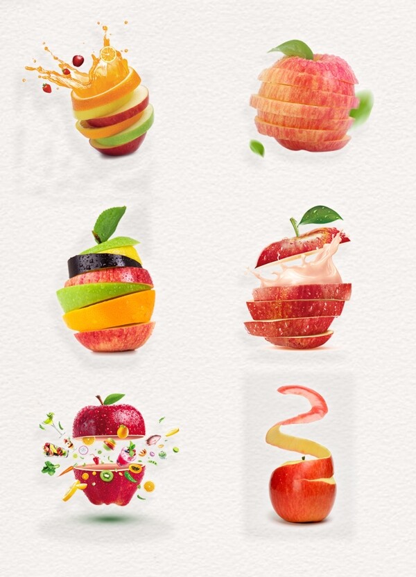 6组创意水果合成素材设计