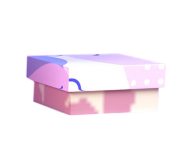 一个粉色的纸盒