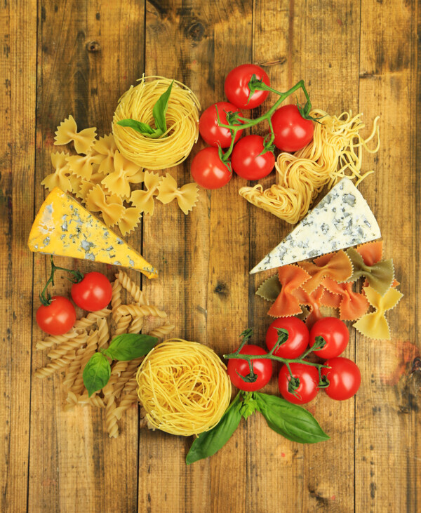 奶酪番茄与意大利面图片