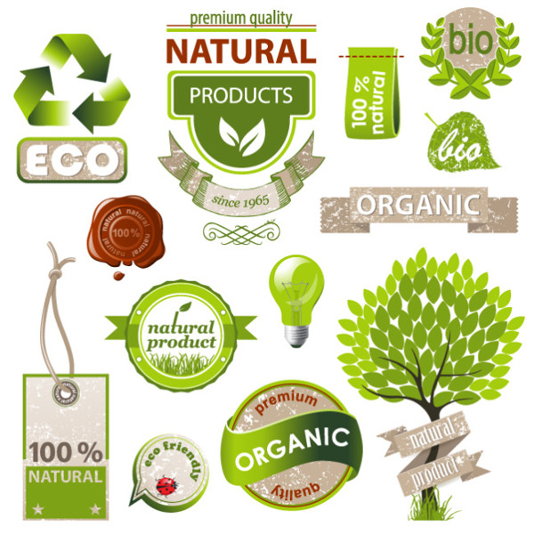 环保生态标签图片