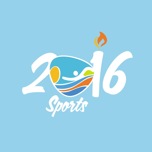 2016体育标志背景