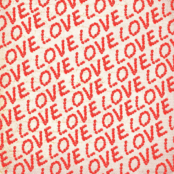 简约设计爱情英文字母情人节背景素材