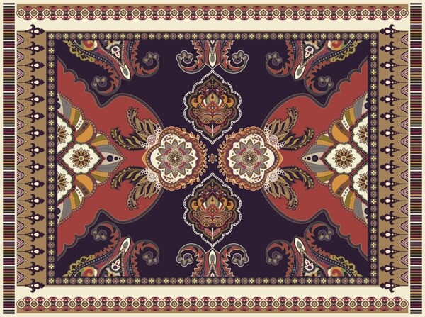 欧式地毯花纹图片