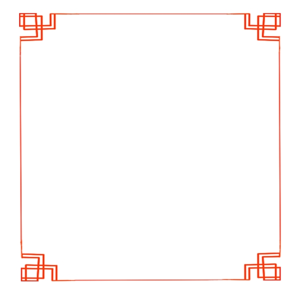 边框几何形中国风淡雅