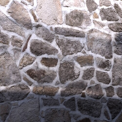 不规则石头墙面材质贴图