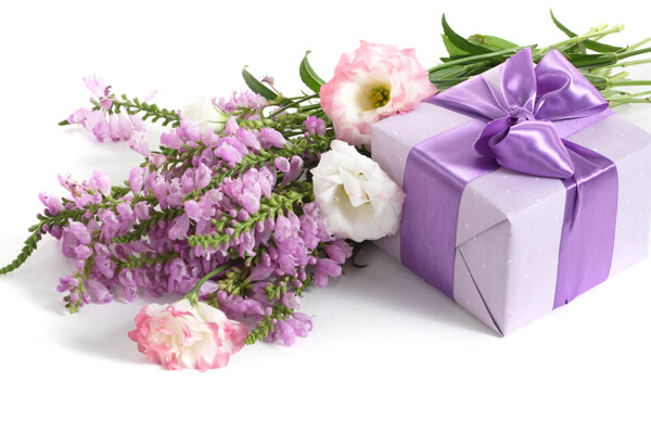 花朵与礼盒摄影
