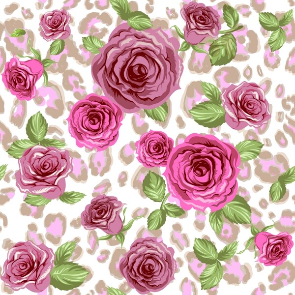 粉色玫瑰底纹