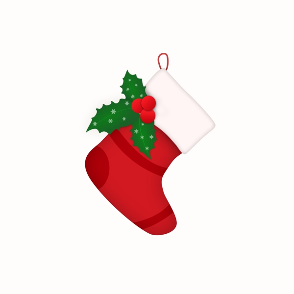 带雪花可爱的圣诞袜子圣诞节装饰挂件