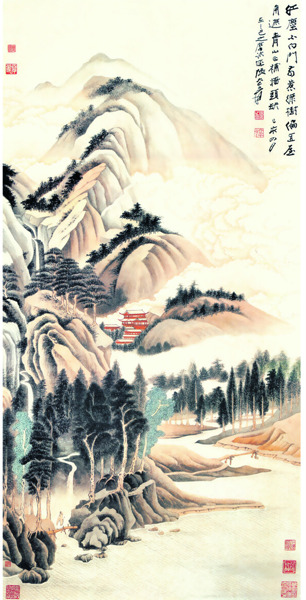 仿古山水