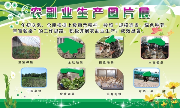 部队农副产品宣传板图片