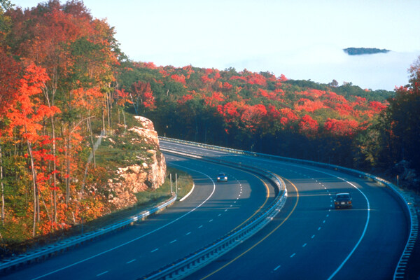 红叶高速公路图片