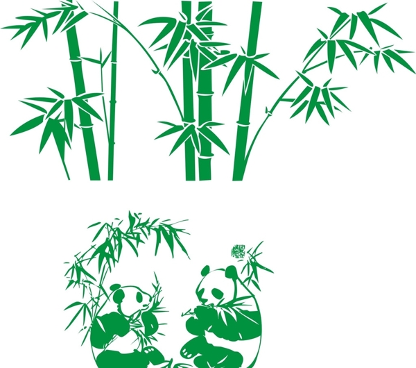 竹子大熊猫