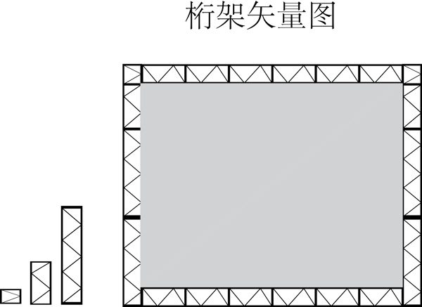 桁架矢量图图片