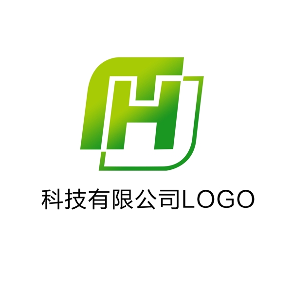 简约渐变科技LOGO模板