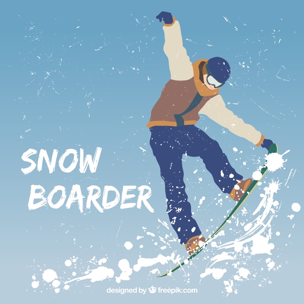 滑雪illustratcion