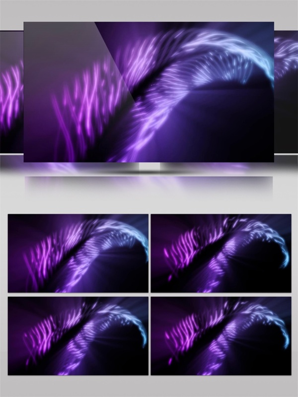 梦幻紫色音符视频素材