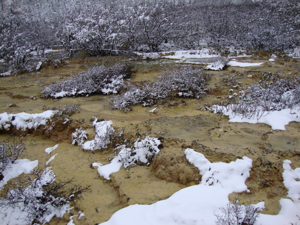 九寨沟雪景风光图片