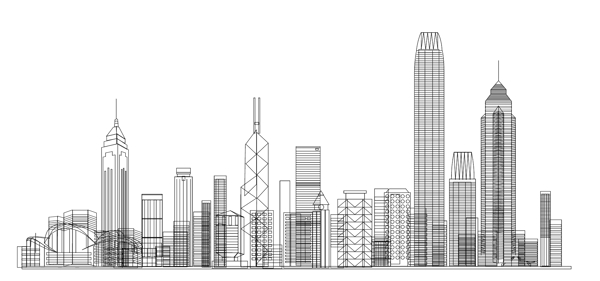 建筑矢量图图片线条图