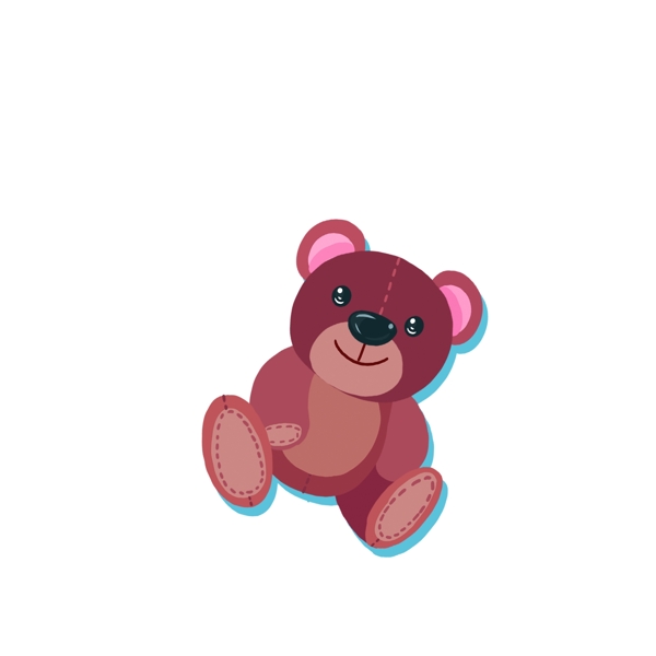 卡通一只可爱的小熊设计