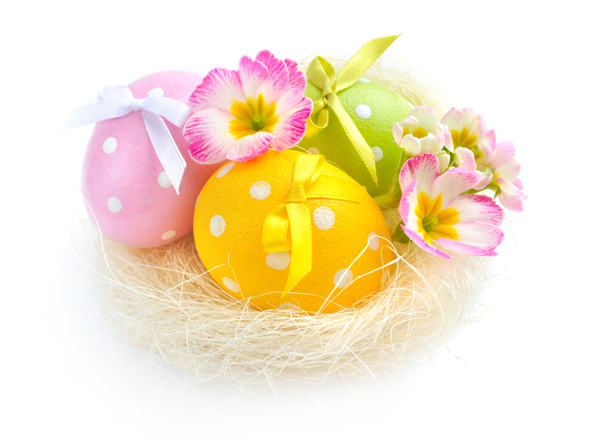 花朵与复活节彩蛋