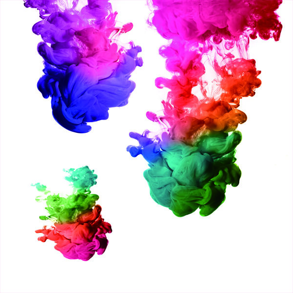 彩色墨水墨水水溶墨水抽象图片