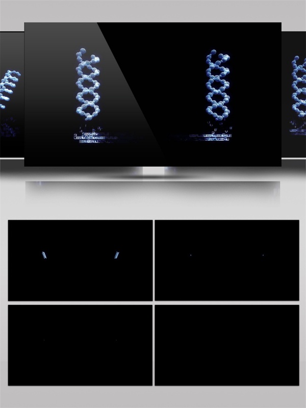 dna螺旋视频素材