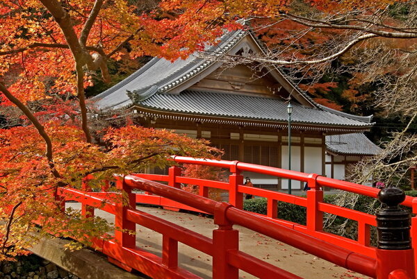 日式建筑风情风景图片