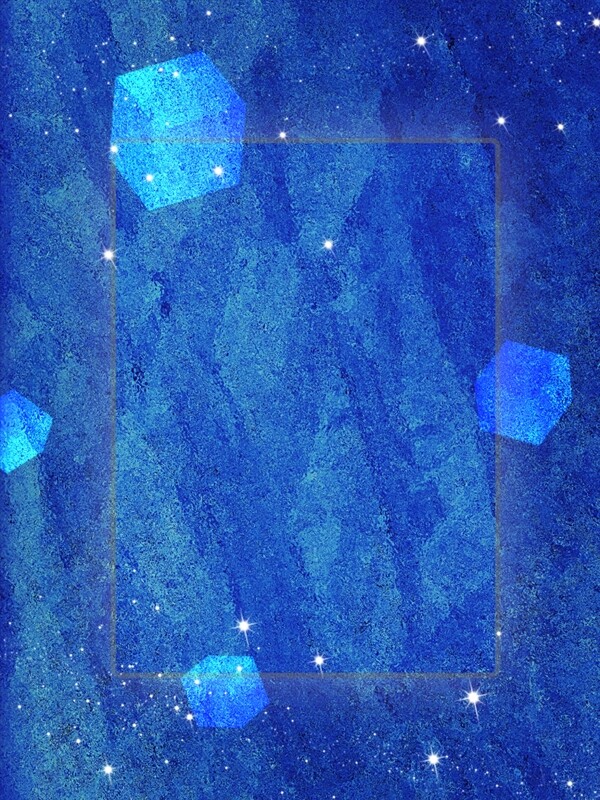 质感纹理蓝色几何立方体简约唯美原创背景