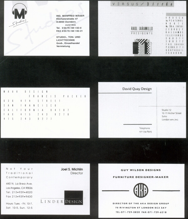名片设计名片国际商业卡片设计104